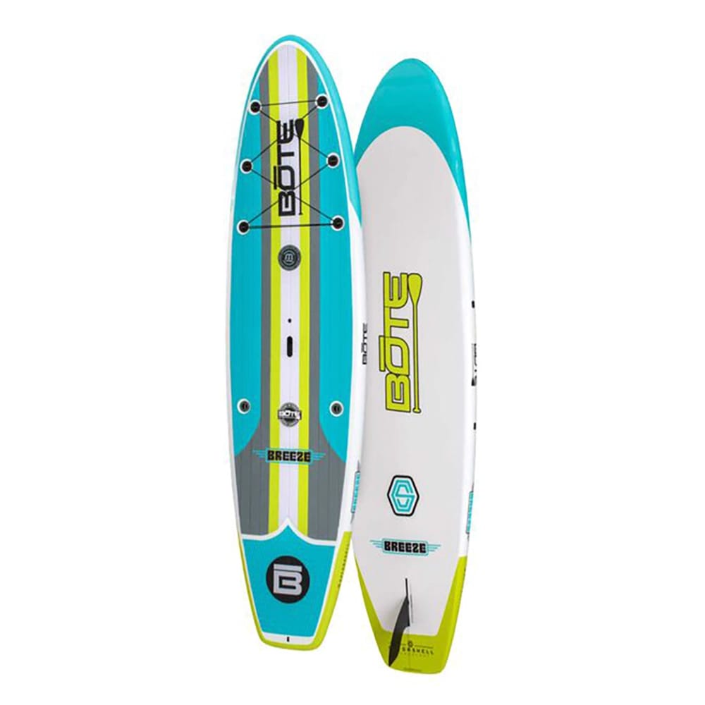 BOTE 11' x 6" Breeze Gatorshell Trax Paddle Board with Paddle, Citron