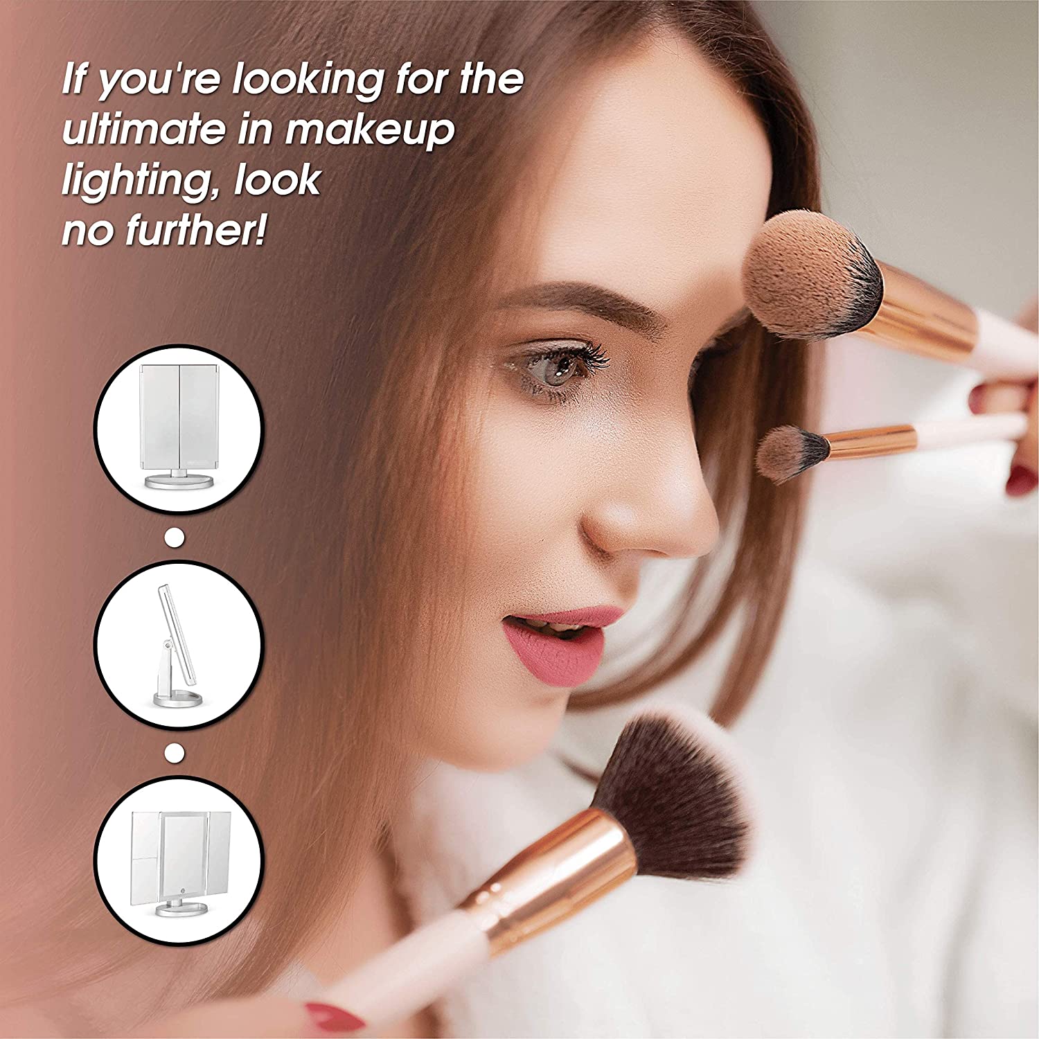 Beautyworks LED Backlit Vanity Mirror