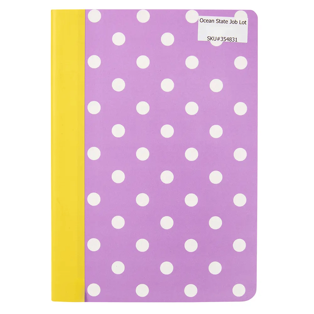 Polka-Dot Composition Notebook, 60 Sheets, 5" x 7"
