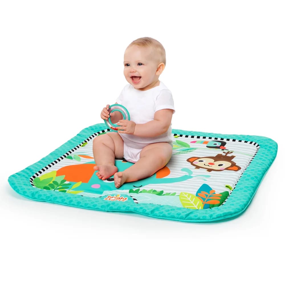 Bright Starts Zig Zag Safari Baby Activity Gym and Play Mat