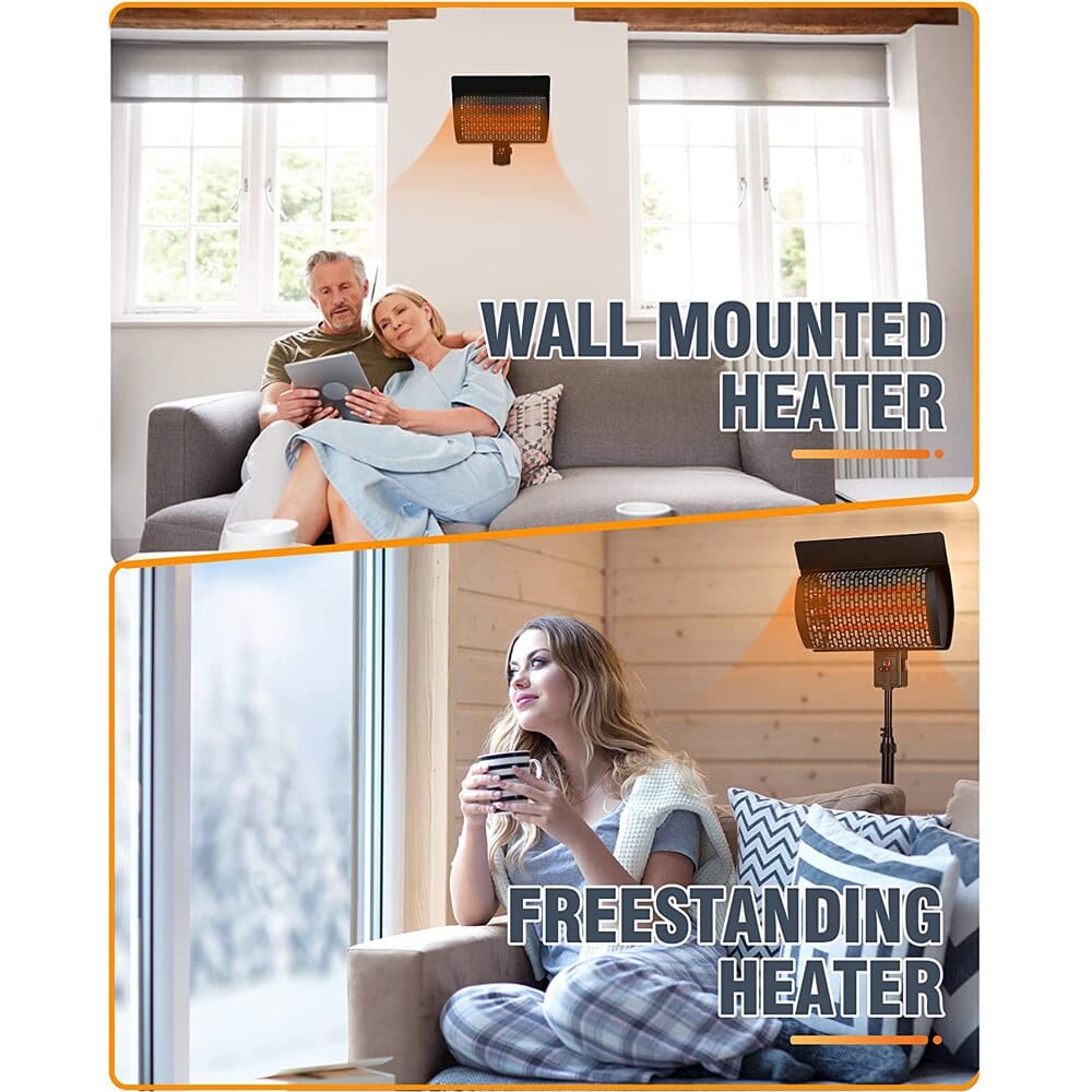 Freestanding Patio Heater with Wall Mount