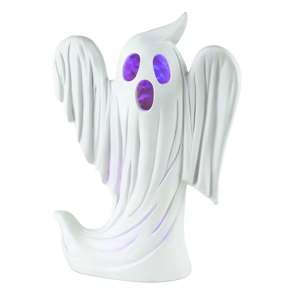 Color-Changing LED Resin Ghost, 16"