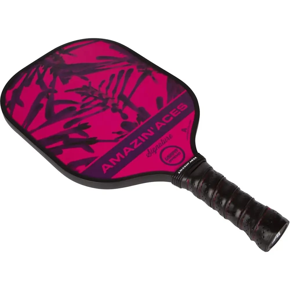 Amazin' Aces Signature Graphite Pickleball Paddle, Electric Pink