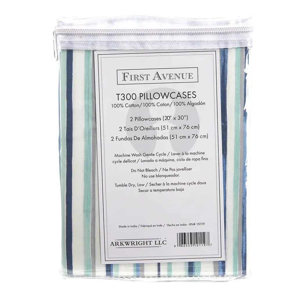 First Avenue Standard Pillowcases, 300 Thread Count, 100% Cotton