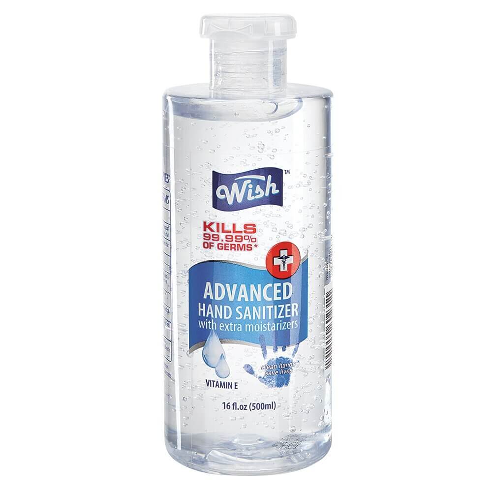 Wish Advanced Hand Sanitizer with Vitamin E, 16 fl oz