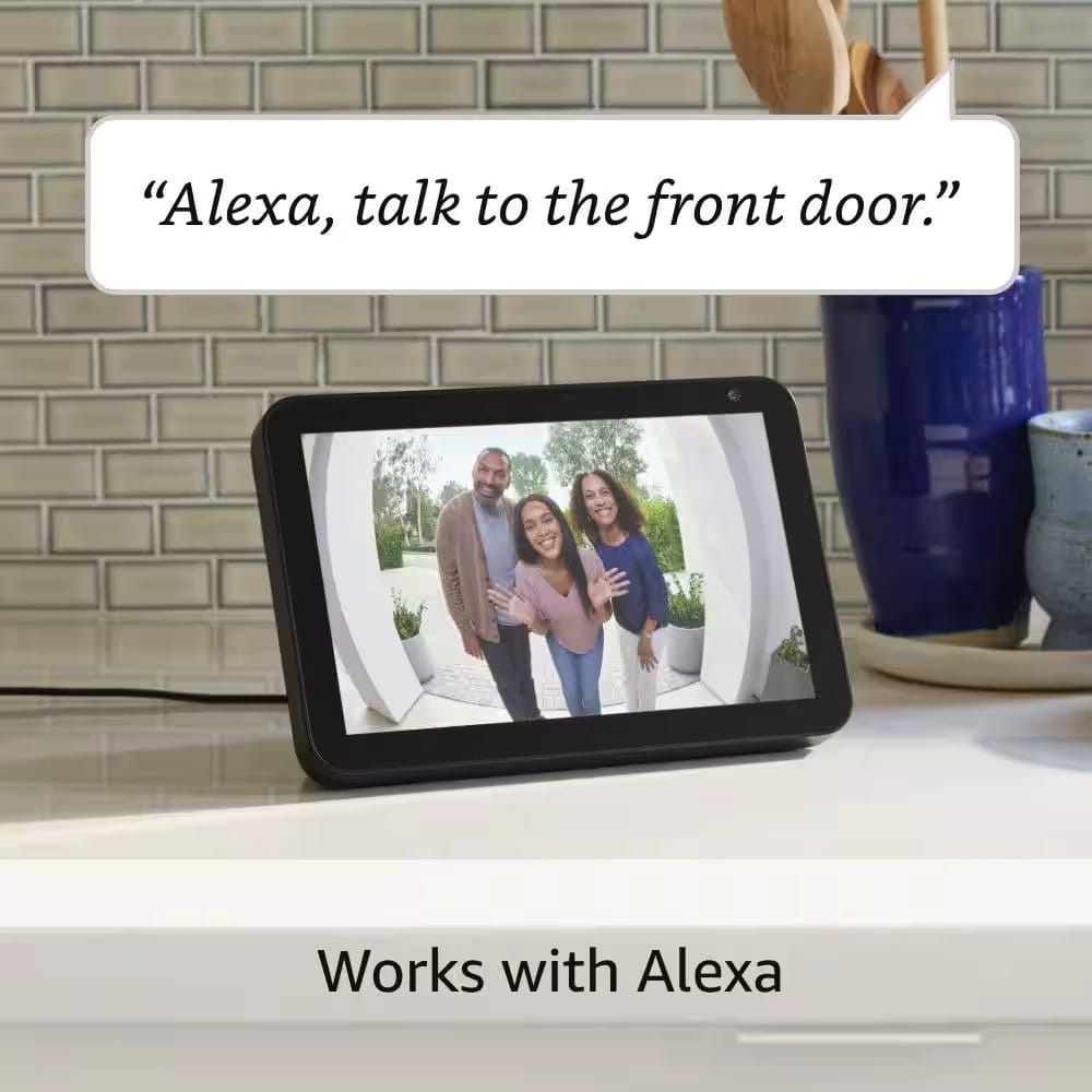 Ring Wired Doorbell Plus, Satin Nickel