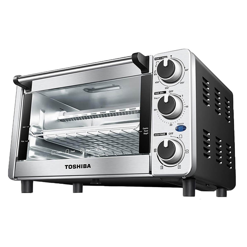 Toshiba 4-Slice Stainless Steel Toaster Oven