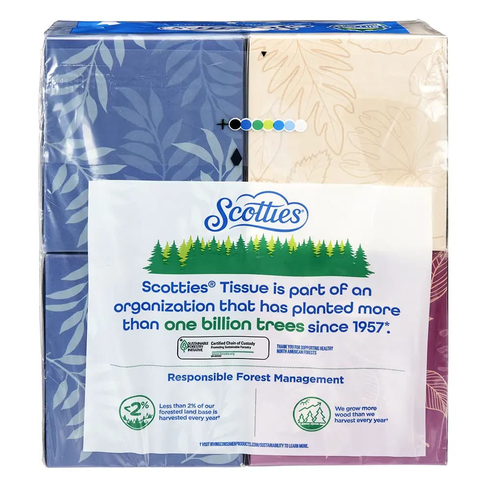 Scotties 2-Ply Facial Tissues, 4 Pack