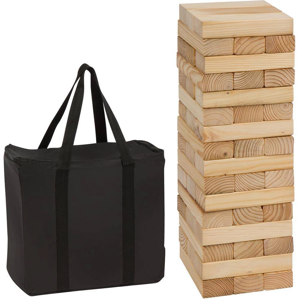 Trademark Innovations Giant 48-Piece Wooden Stacking Game