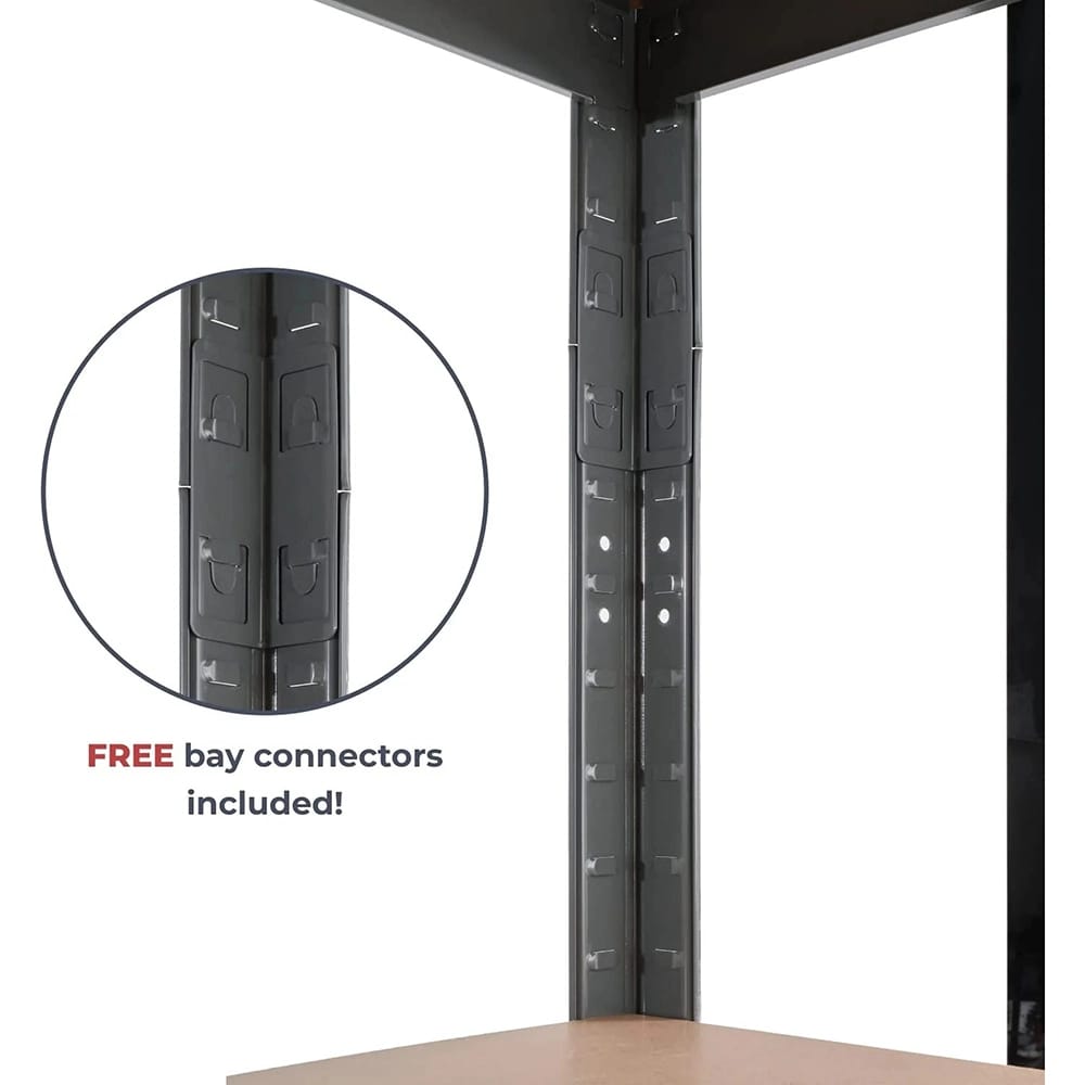 G-Rack 5-Tier Garage Shelving Unit, 47" x 24" x 71", Gray