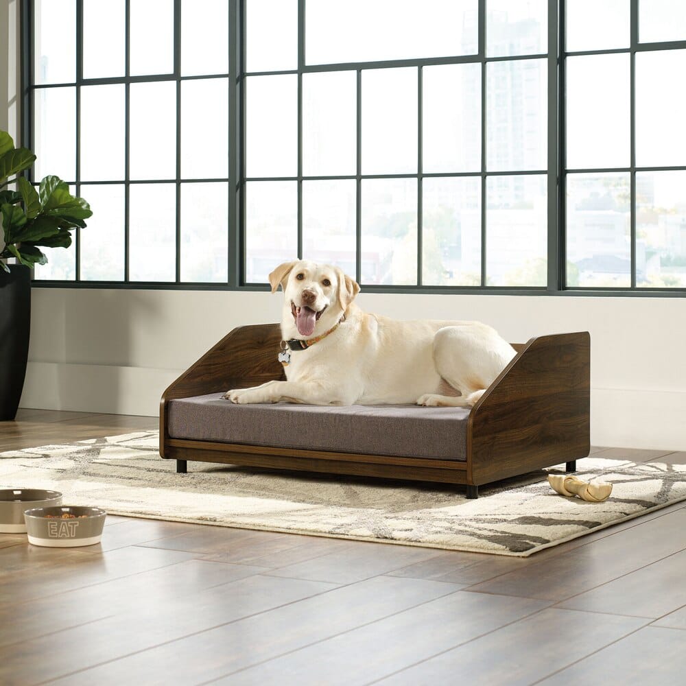 Sauder Large Dog Bed, Noble Walnut