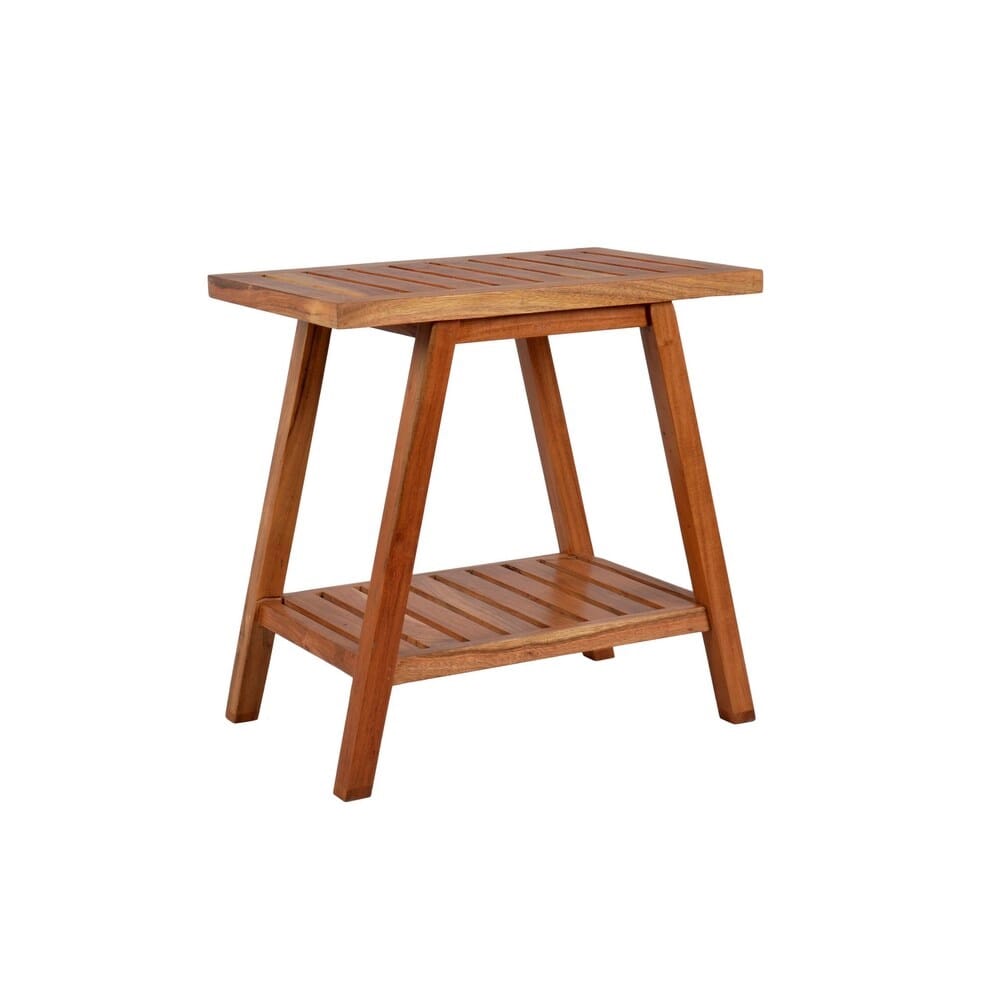 Acacia Wood Bath Bench, Natural