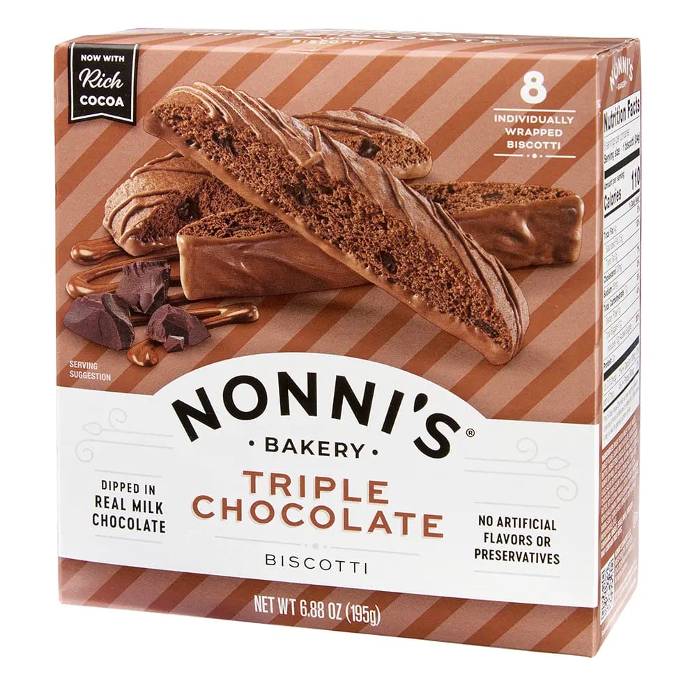 Nonni's Triple Chocolate Biscotti, 8 pk, 6.88 oz