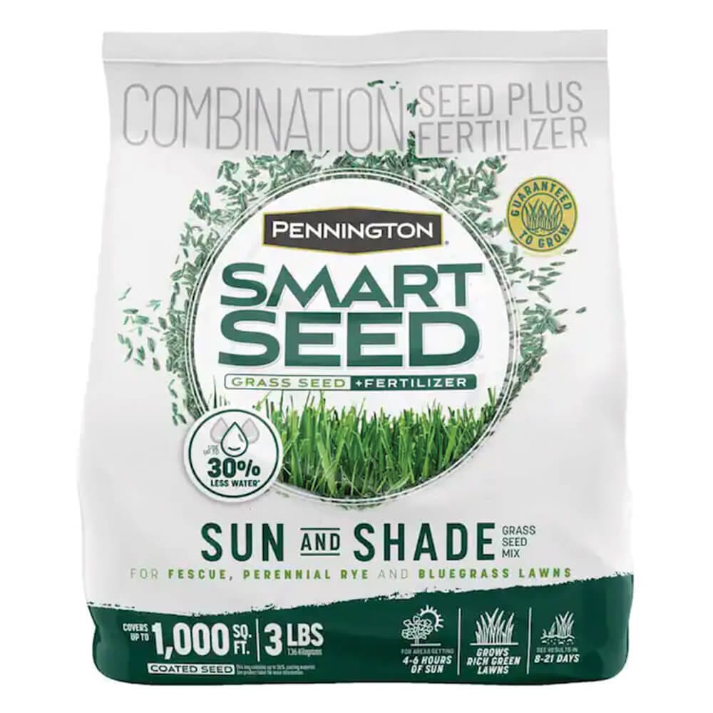 Pennington Smart Seed Sun & Shade Grass Seed, 3 lbs
