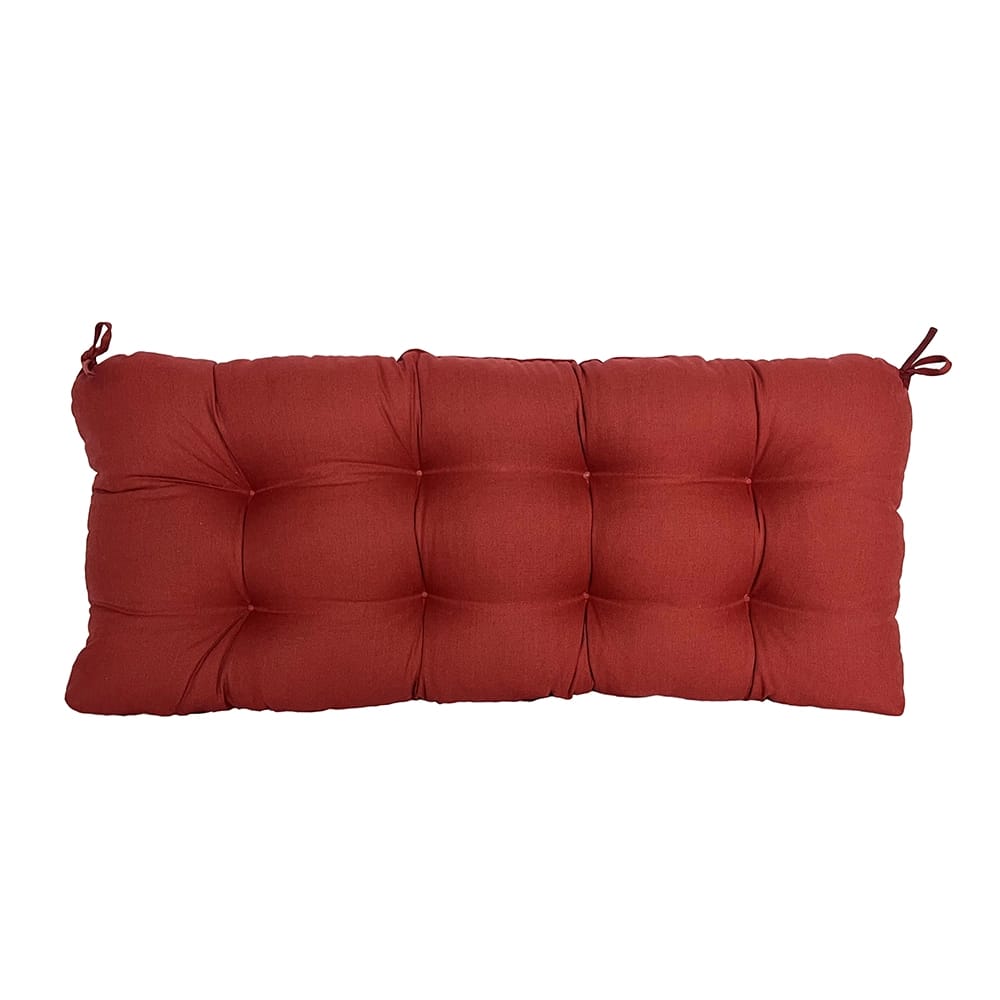 OutdoorLiving Furnishings Acrylic Settee Patio Cushion with 3M Scotchgard, Red