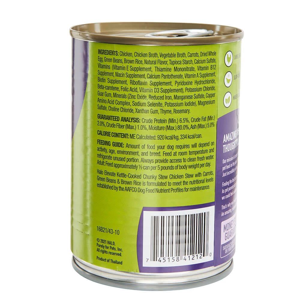 Halo Elevate KettleCooked Chunky Stew Dog Food, 12.7 oz