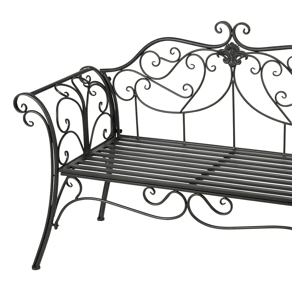 Outdoor Living Furnishings Metal Garden Bench