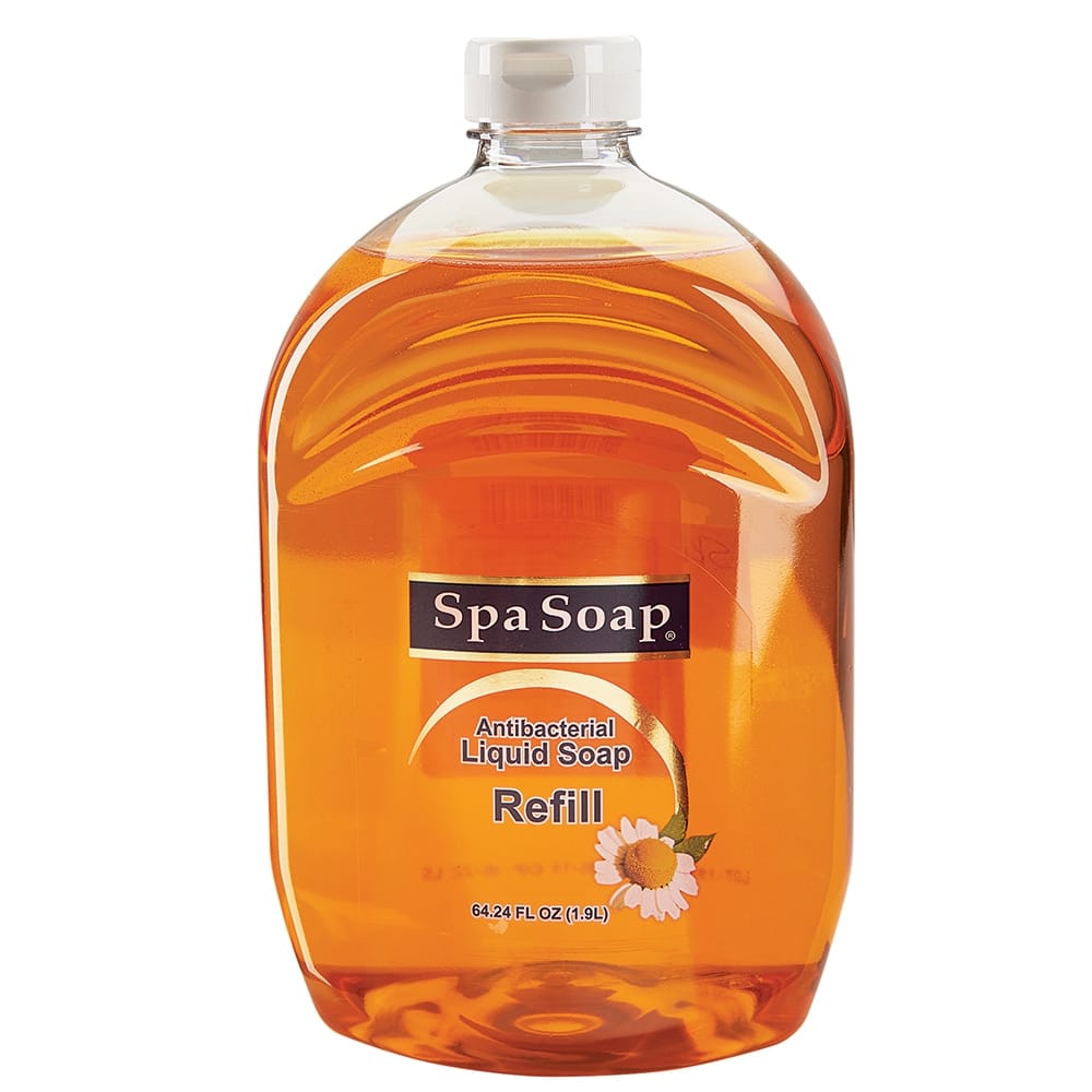 Spa Soap Antibacterial Liquid Soap Refill, 64 oz