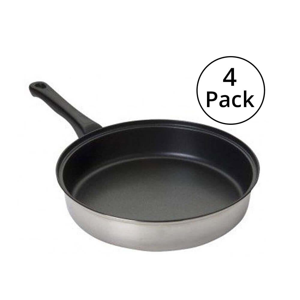 Focus Foodservice 10" Nonstick Open Fry Pans, Set of 4