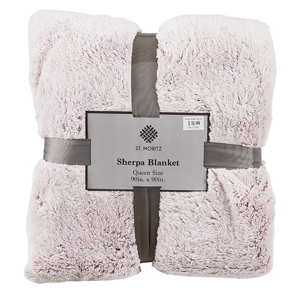 St. Moritz Sherpa Blanket, Queen