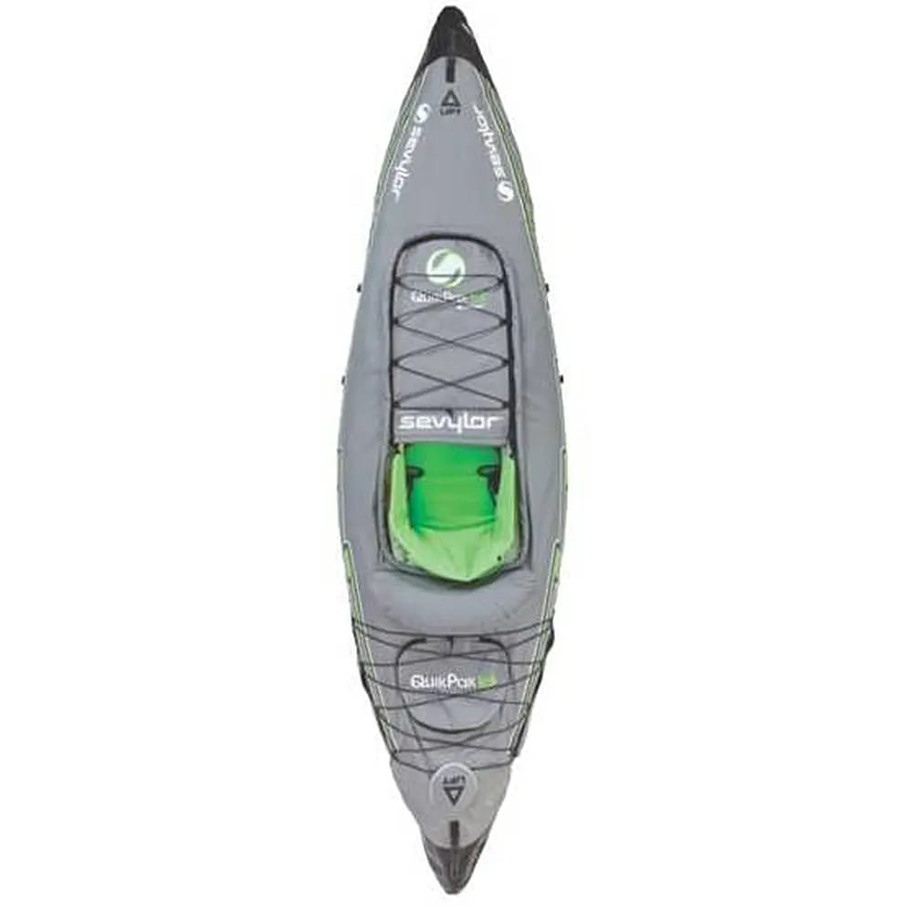 Sevylor Quickpak K5 1 Person Inflatable Kayak, Gray/Green