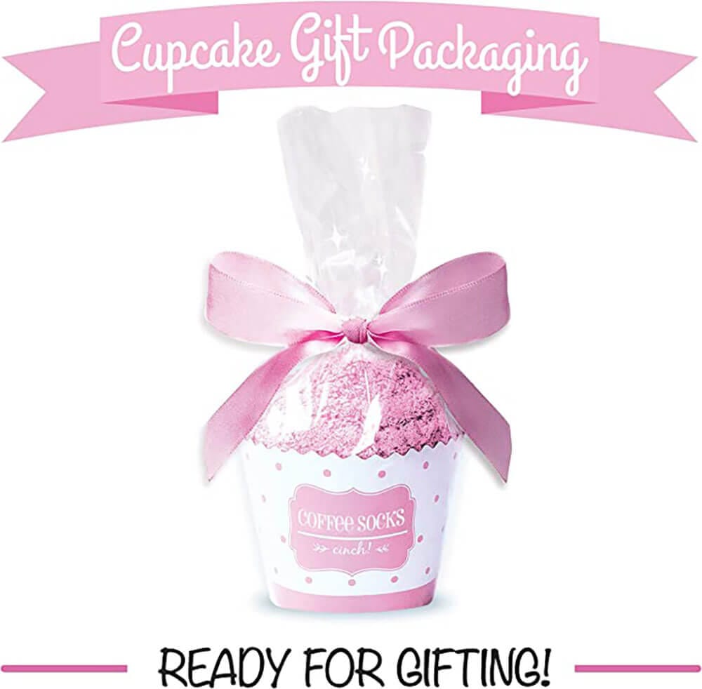 Cinch! Luxury Coffee Socks with Cupcake Gift Packaging