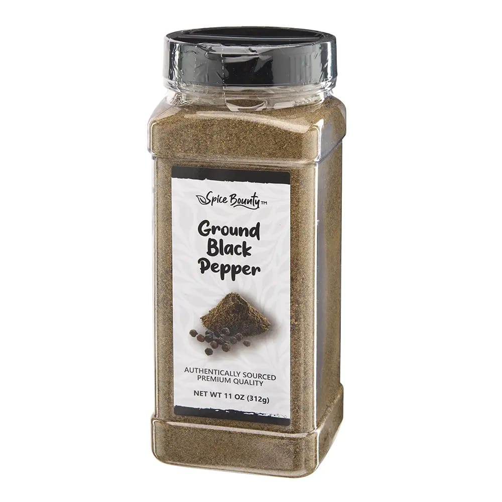 Spice Bounty Ground Black Pepper, 11oz.