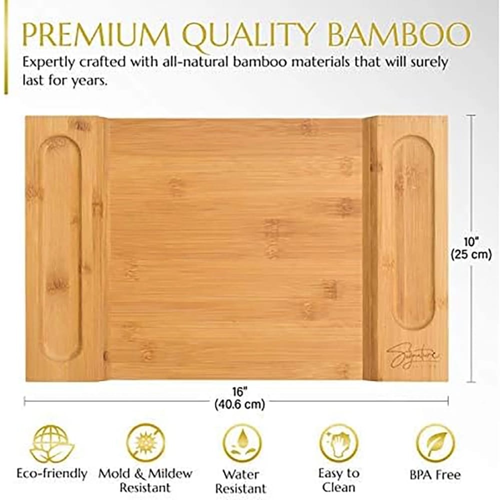 Signature Living Large Bamboo Cheese Board, 16" x 10"