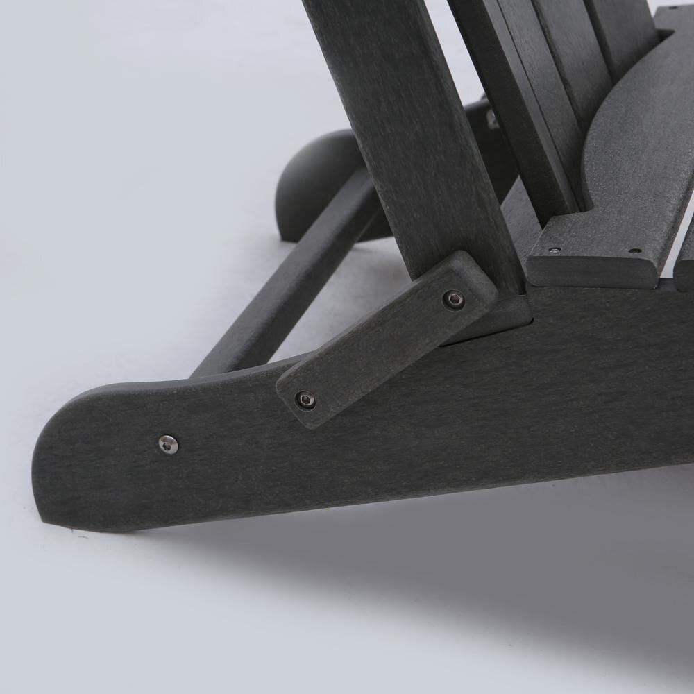 Folding Adirondack Chair, Gray