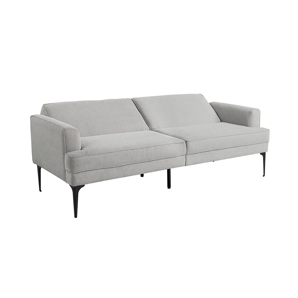 Serta Paulie Convertible Sofa with Sleeper, Full, Light Gray