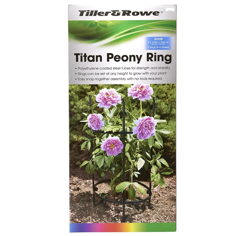 Tiller & Rowe Small Titan Peony 2-Ring Plant Support, 30"