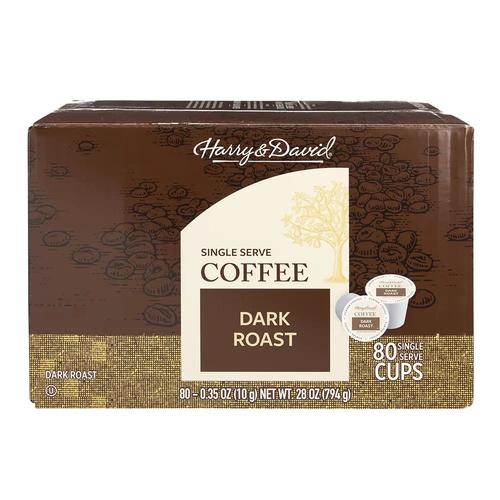 Harry & David Single Serve Coffee Dark Roast, 80pk.