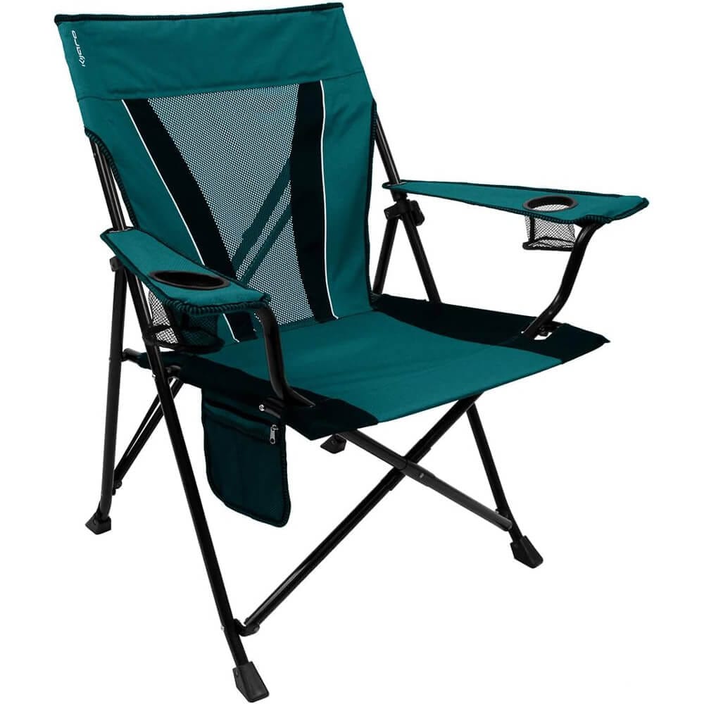 Kijaro XXL Dual Lock Portable Camping Chair, Cayman Blue Iguana