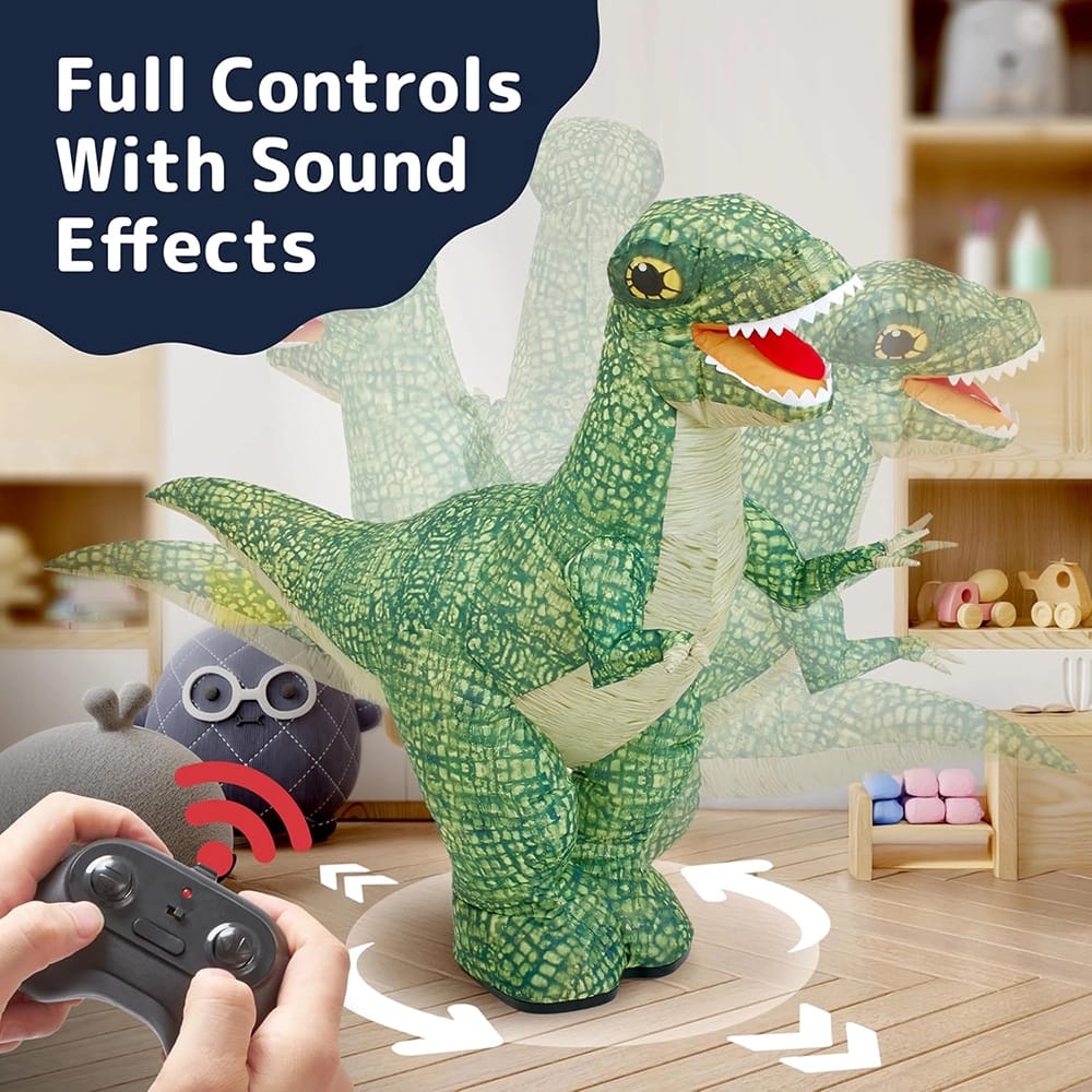 Prextex Remote Control Inflatable Dinosaur