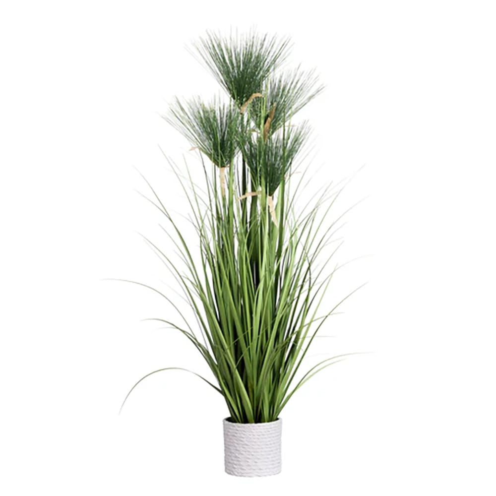 Vintage Home 36" Reed Grass in White Planter