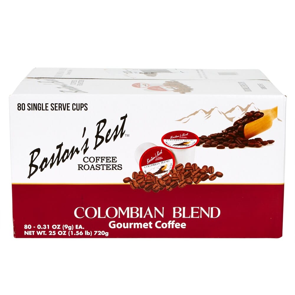 Boston's Best Colombian Blend Gourmet Coffee Cups, 80 Count