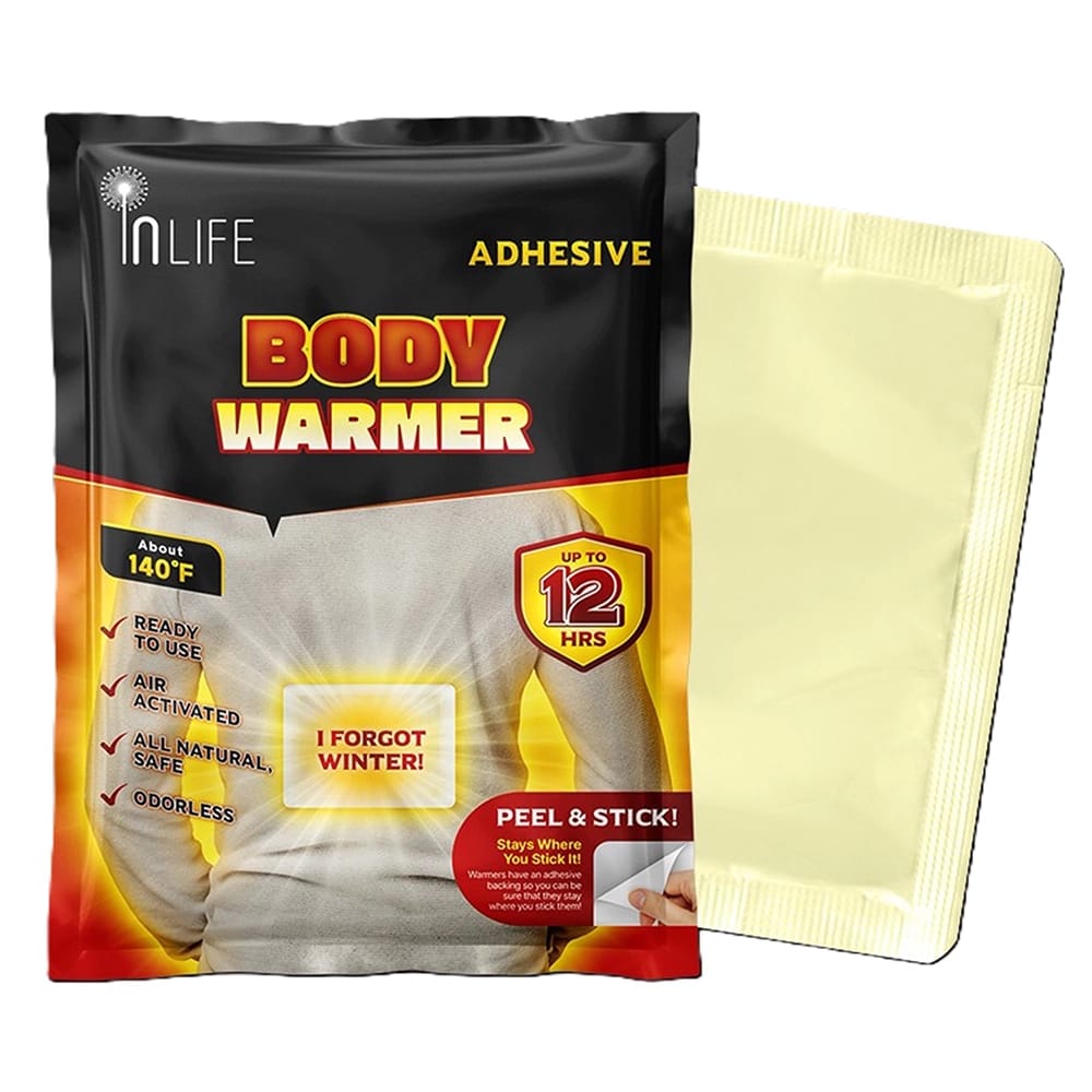 Inlife Adhesive Body Warmer, 30 Pack
