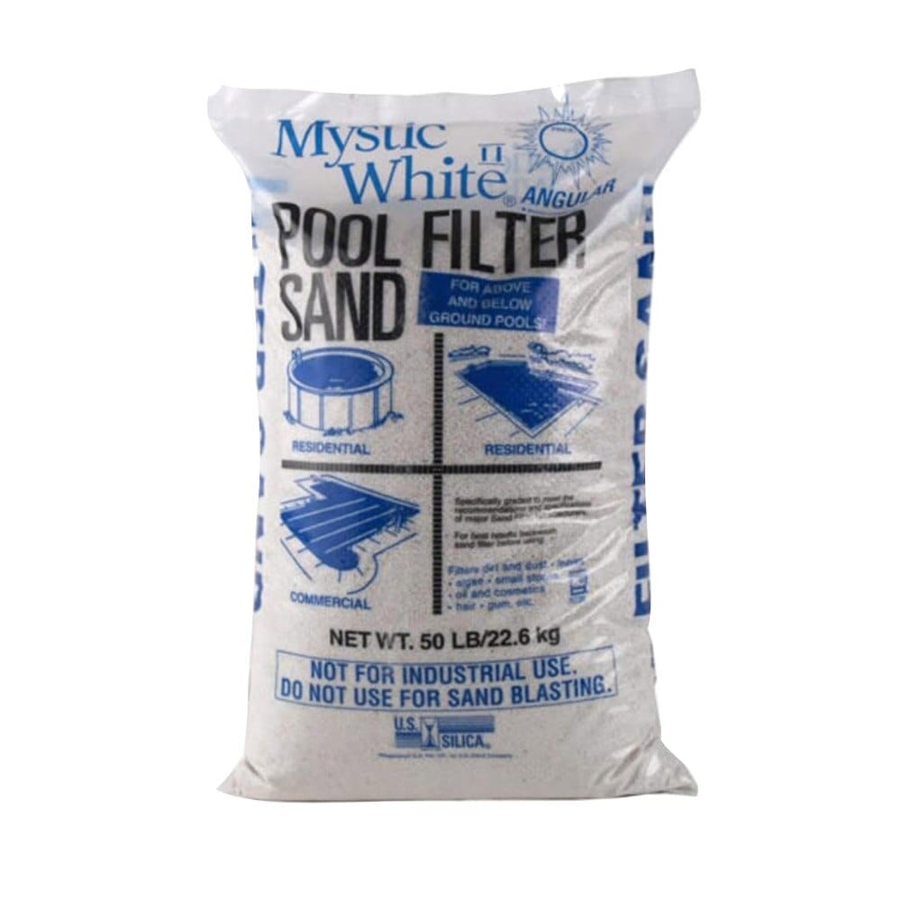 Mystic White Pool Filter Sand, 50 lbs