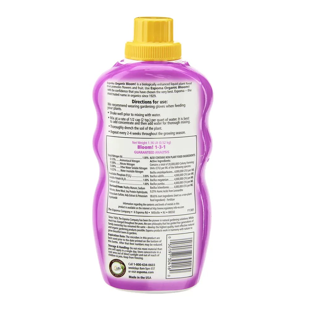 Espoma Organic Bloom Super Blossom Booster Plant Food, 16 oz.