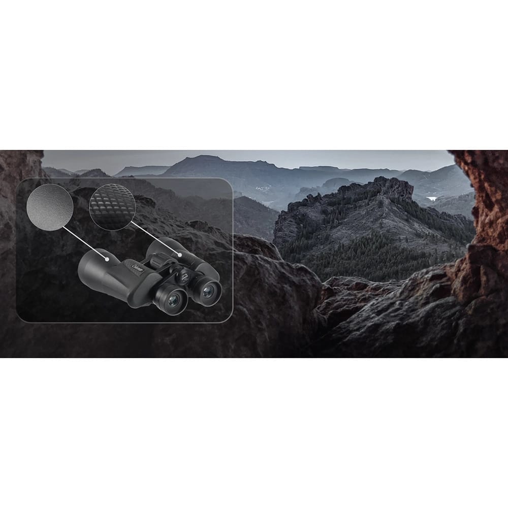 Coleman Silhouette 10x50 Long Eye-Relief Porro Prism Binoculars, Black