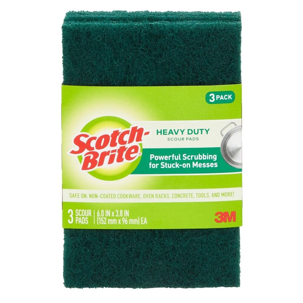 Scotch-Brite Heavy-Duty Scour Pads, 3 Count