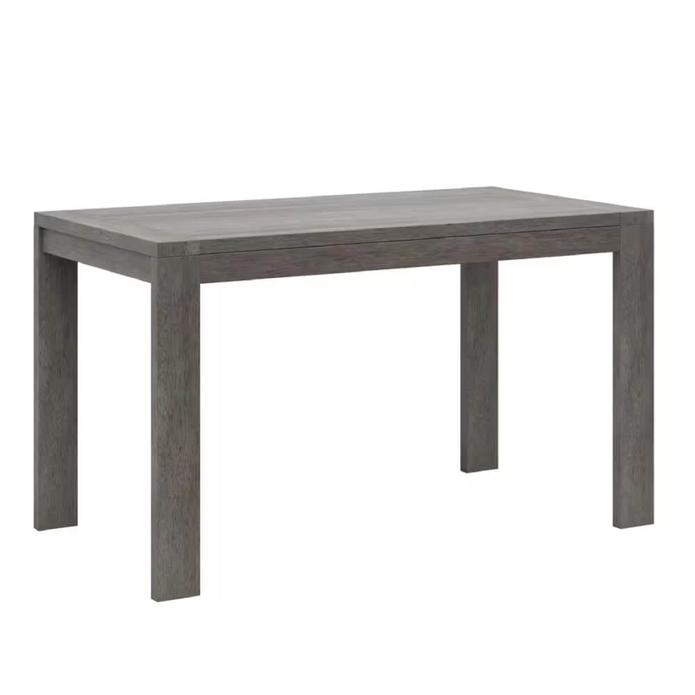 Twin Star Home Rectangular 52" Dining Room Table, Weathered Gray