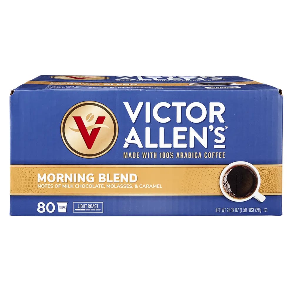 Victor Allen's Morning Blend Light Roast Coffee Cups, 80 Count