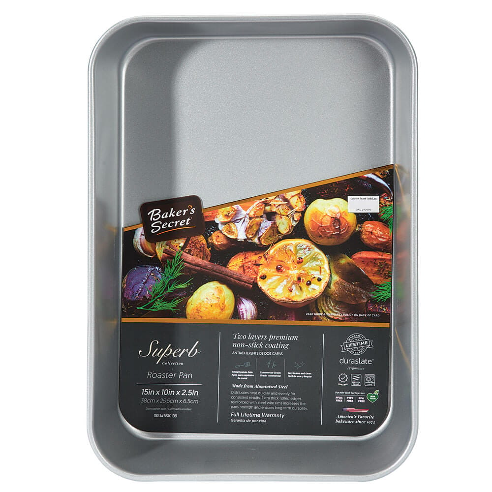 Baker's Secret Superb Collection Roaster Pan, 15"x10"