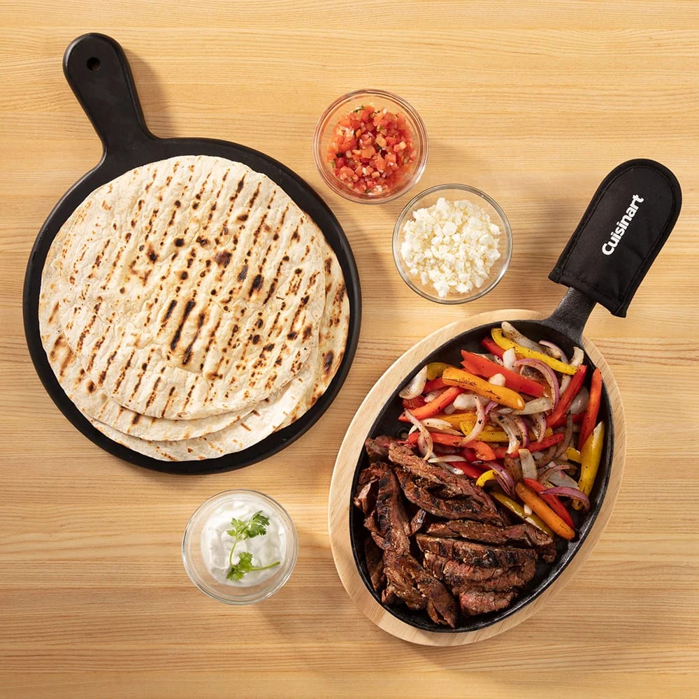 Cuisinart Cast Iron Fajita Skillet Set