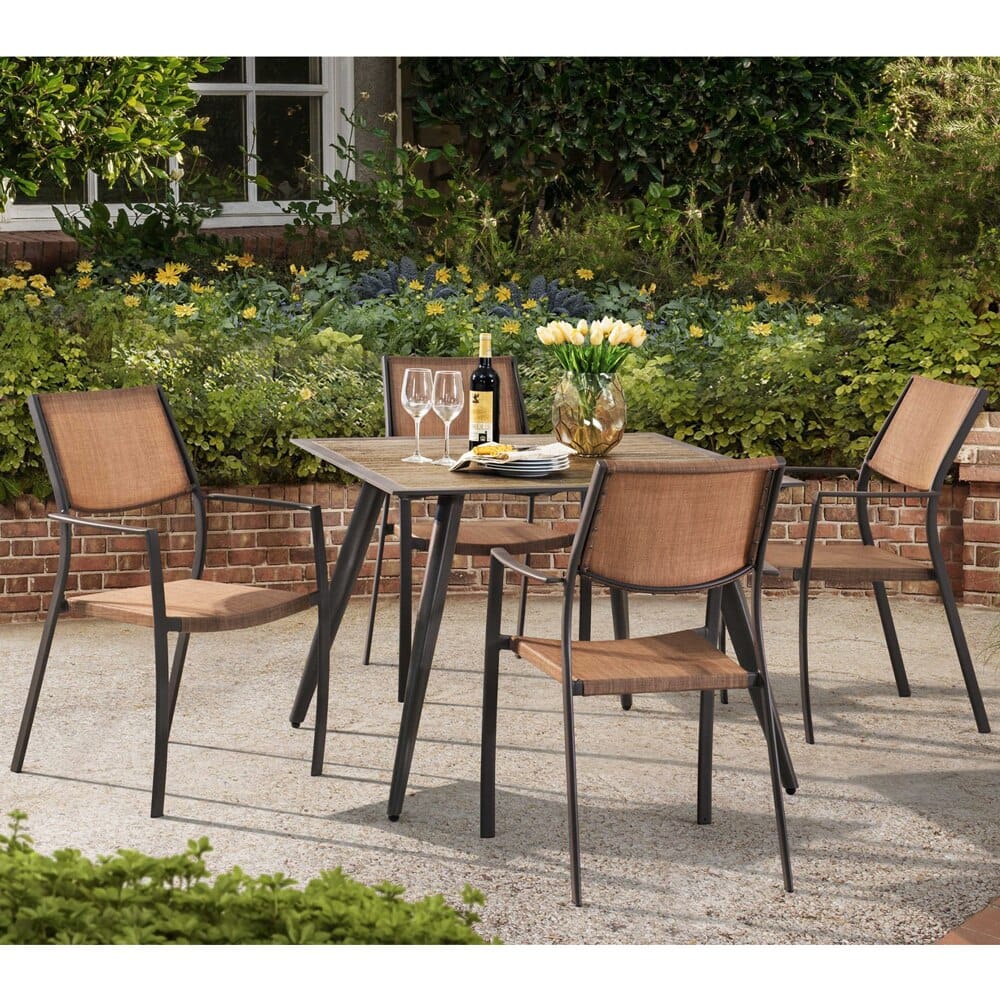 Sunjoy Oakmont 39" Square Patio Dining Table