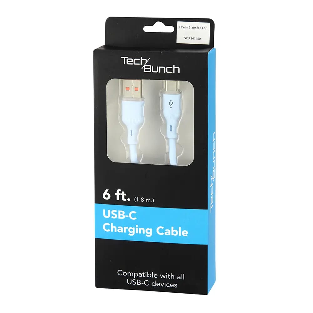 Tech Bunch USB-C Charging Cable, 6'