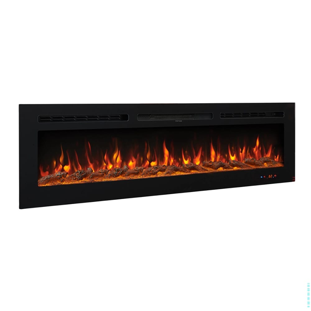 Naomi Home Kimball 60" Electric Fireplace, Black