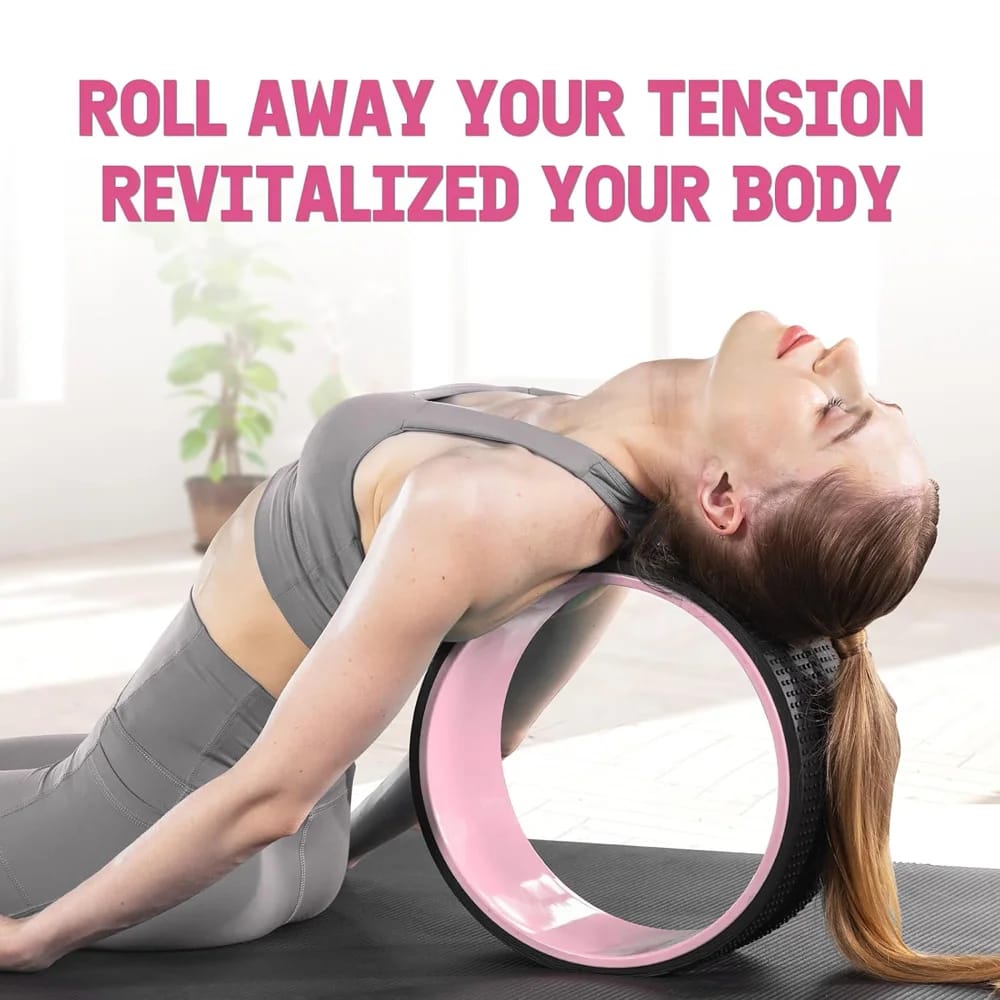 Yes4All Yoga Wheel Roller Set, Pink