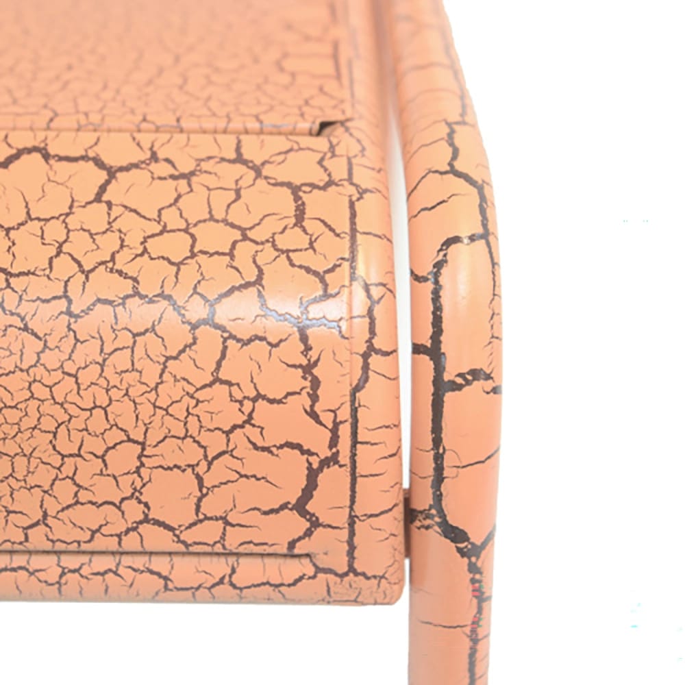 Carmella Stackable Metal Outdoor Bar Stool, Orange, 2 Count